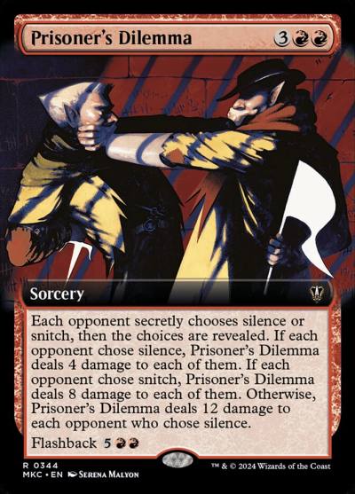Prisoner's Dilemma MKC-344 Murders at Karlov Manor Commander Magic card