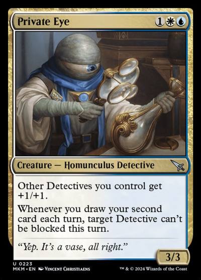 Private Eye MKM-223 Murders at Karlov Manor Magic card