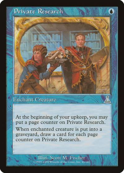 Private Research UDS-41 Urza's Destiny Magic card
