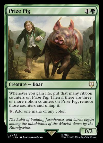 Prize Pig LTC-43 Tales of Middle-earth Commander Magic card