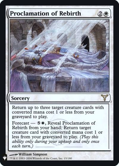 Proclamation of Rebirth PLST-DIS-15 The List Magic card