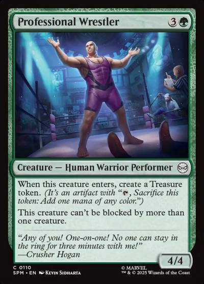 Professional Wrestler SPM-110 Marvel's Spider-Man Magic card