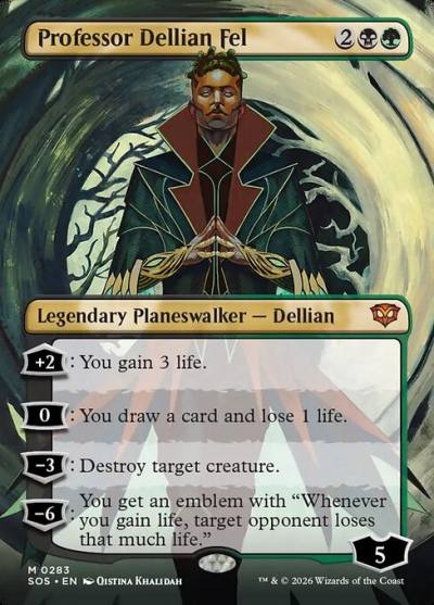 Professor Dellian Fel SOS-283 Secrets of Strixhaven Magic card