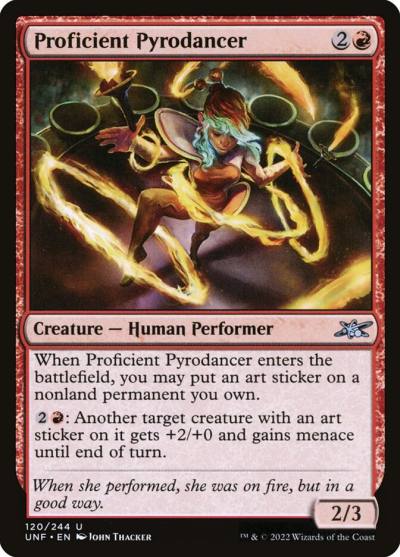 Proficient Pyrodancer UNF-120 Unfinity Magic card