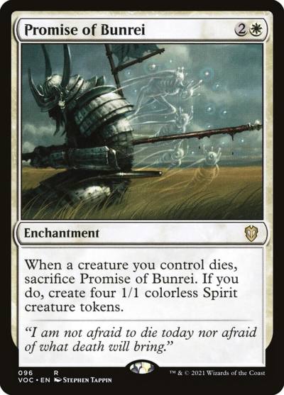Promise of Bunrei VOC-96 Crimson Vow Commander Magic card