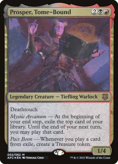 Prosper, Tome-Bound OAFC-2 Forgotten Realms Commander Display Commanders Magic card