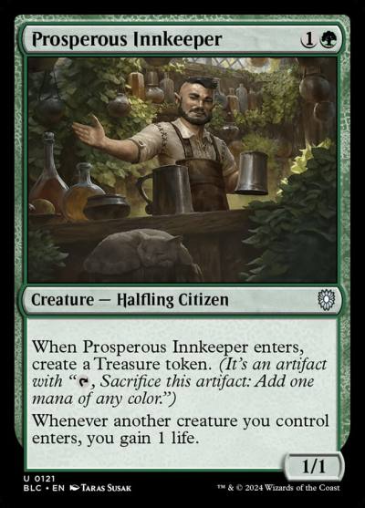 Prosperous Innkeeper BLC-121 Bloomburrow Commander Magic card