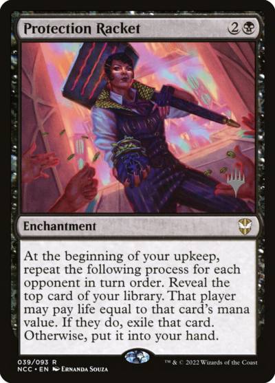 Protection Racket PNCC-39P New Capenna Commander Promos Magic card