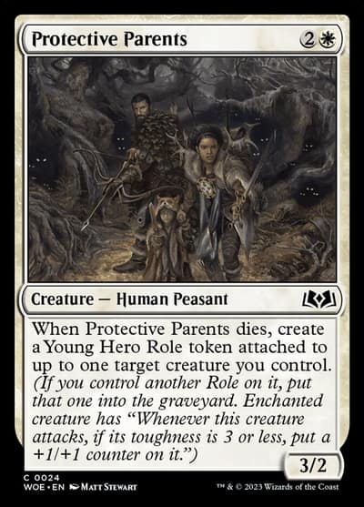 Protective Parents 24 Wilds of Eldraine Magic card