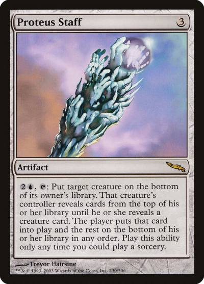 Proteus Staff MRD-230 Mirrodin Magic card