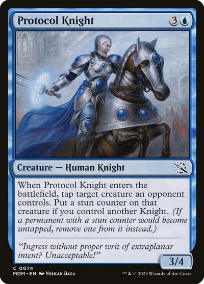 Protocol Knight 74 March of the Machine Magic card
