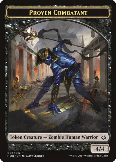 Proven Combatant THOU-5 Hour of Devastation Tokens Magic card