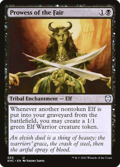 Prowess of the Fair KHC-53 Kaldheim Commander Magic card