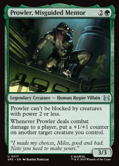 Prowler, Misguided Mentor SPE-17 Marvel's Spider-Man Eternal Magic card