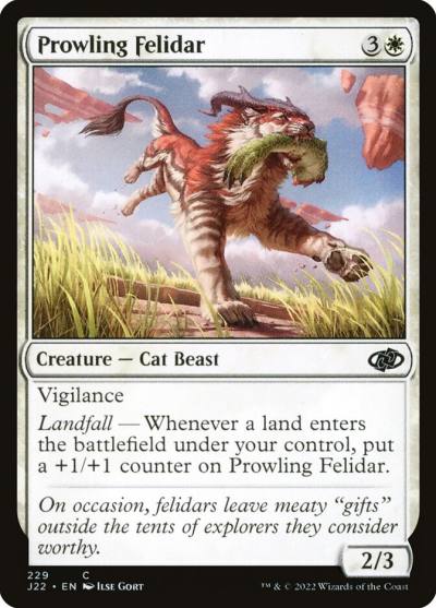 Prowling Felidar J22-229 Jumpstart 2022 Magic card