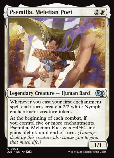 Psemilla, Meletian Poet J25-31 Foundations Jumpstart Magic card