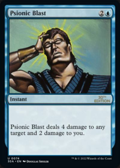 Psionic Blast 30A-74 30th Anniversary Edition Magic card