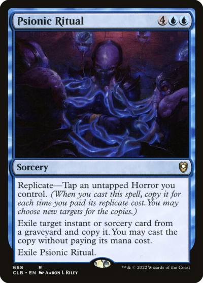 Psionic Ritual CLB-668 Commander Legends: Battle for Baldur's Gate Magic card