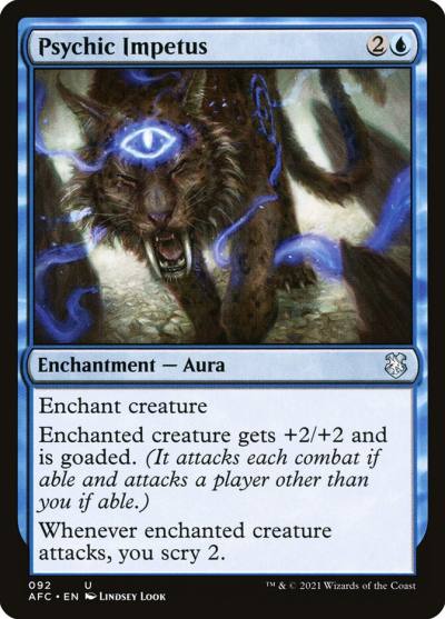 Psychic Impetus AFC-92 Forgotten Realms Commander Magic card