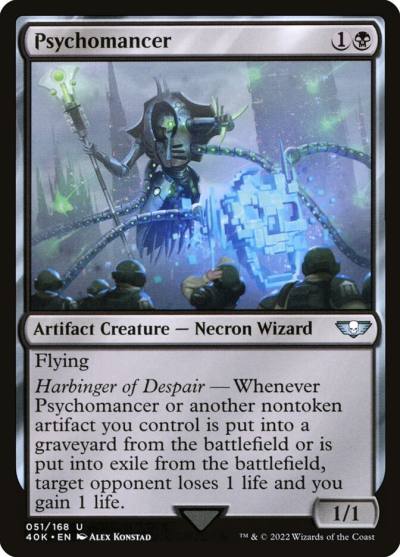 Psychomancer 40K-51 Warhammer 40,000 Commander Magic card