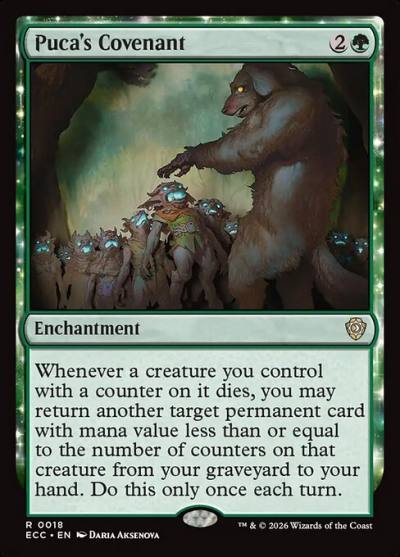Puca's Covenant ECC-18 Lorwyn Eclipsed Commander Magic card