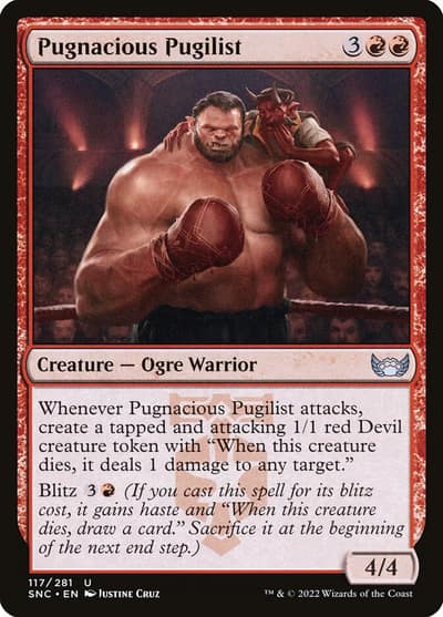 Pugnacious Pugilist 117 Streets of New Capenna Magic card