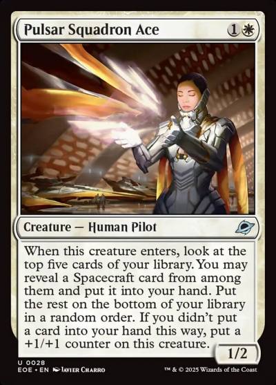 Pulsar Squadron Ace EOE-28 Edge of Eternities Magic card