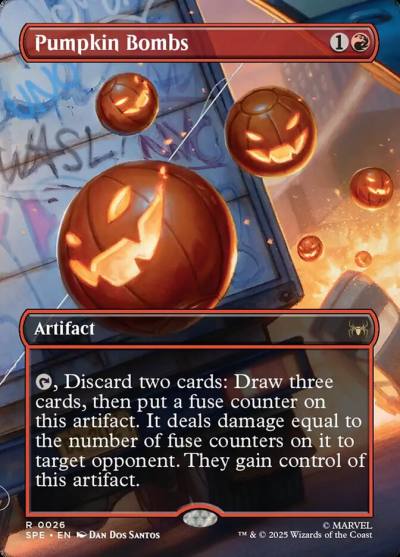 Pumpkin Bombs SPE-26 Marvel's Spider-Man Eternal Magic card