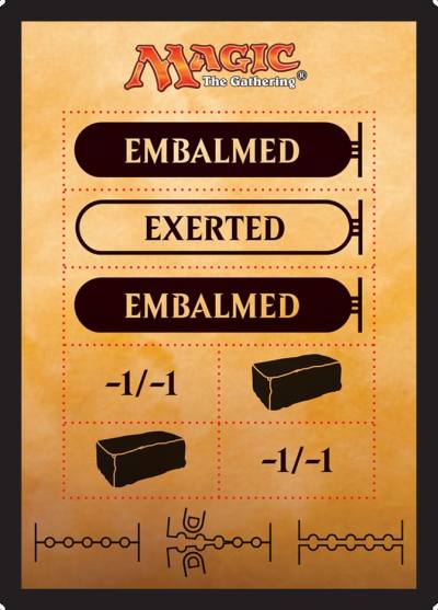 Punchcard // Punchcard TAKH-26 Amonkhet Tokens Magic card