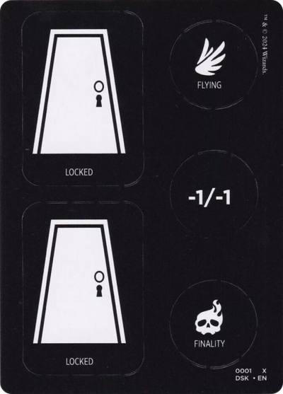 Punchcard // Punchcard TDSK-19 Duskmourn: House of Horror Tokens Magic card