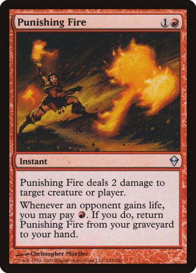 Punishing Fire ZEN-142 Zendikar Magic card