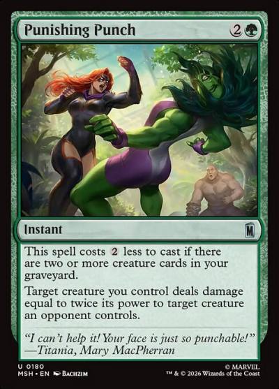 Punishing Punch MSH-180 Marvel Super Heroes Magic card