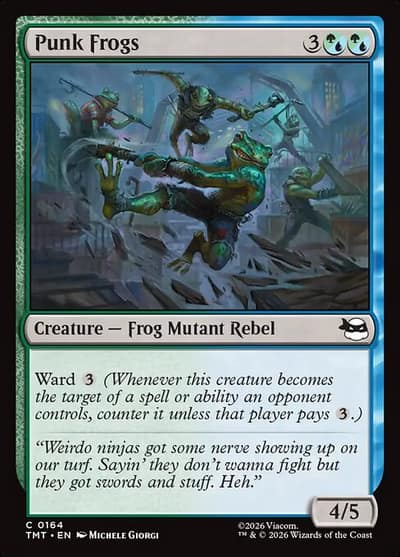Punk Frogs 164 Teenage Mutant Ninja Turtles Magic card