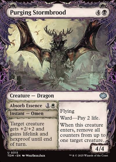 Purging Stormbrood // Absorb Essence TDM-315 Tarkir: Dragonstorm Magic card