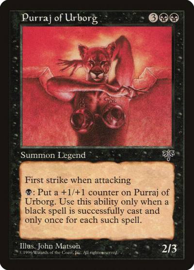 Purraj of Urborg 135 Mirage Magic card
