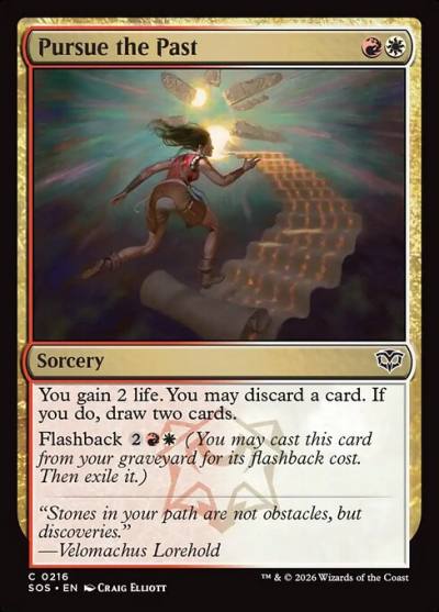 Pursue the Past SOS-216 Secrets of Strixhaven Magic card