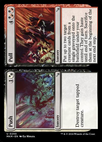 Push // Pull MKM-250 Murders at Karlov Manor Magic card