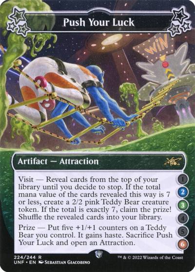 Push Your Luck UNF-224A Unfinity Magic card