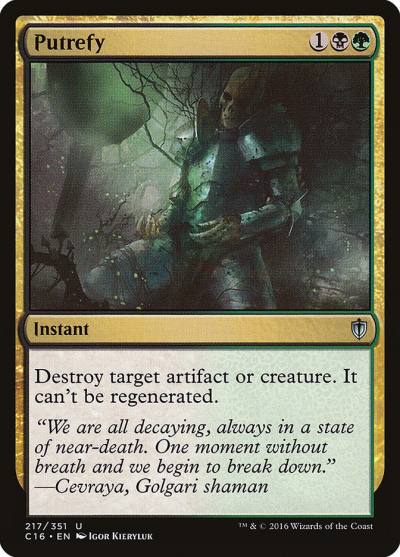 Putrefy C16-217 Commander 2016 Magic card