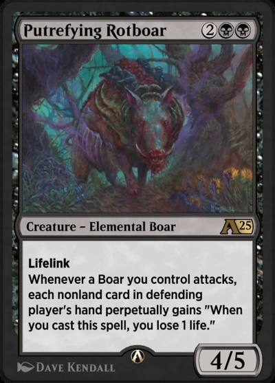 Putrefying Rotboar YBLB-10 Alchemy: Bloomburrow Magic card