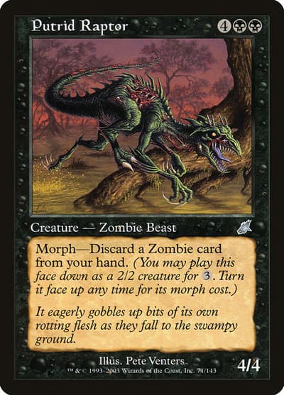 Putrid Raptor 71 Scourge Magic card