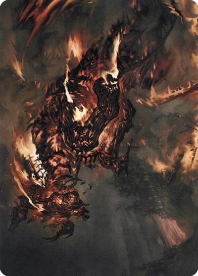 Pyre Spawn // Pyre Spawn AVOW-48 Crimson Vow Art Series Magic card