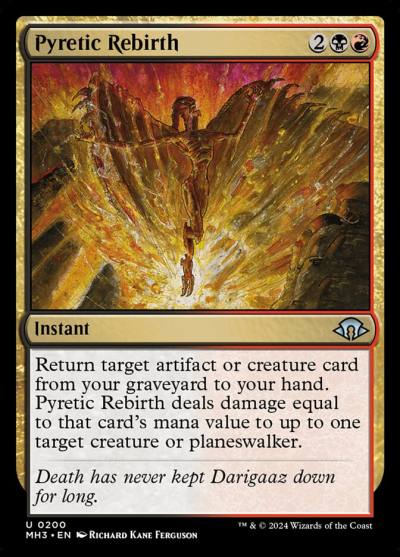 Pyretic Rebirth MH3-200 Modern Horizons 3 Magic card