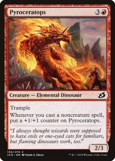 Pyroceratops 130 Ikoria: Lair of Behemoths Magic card