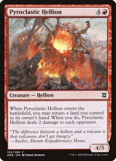 Pyroclastic Hellion ZNR-152 Zendikar Rising Magic card