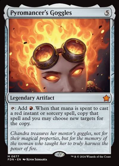 Pyromancer's Goggles FDN-677 Foundations Magic card