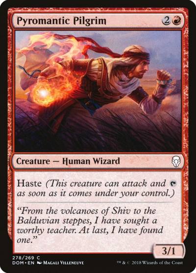 Pyromantic Pilgrim 278 Dominaria Magic card