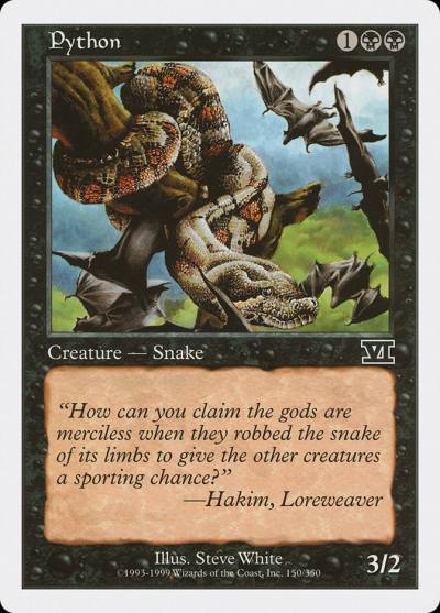 Python 6ED-150 Classic Sixth Edition Magic card