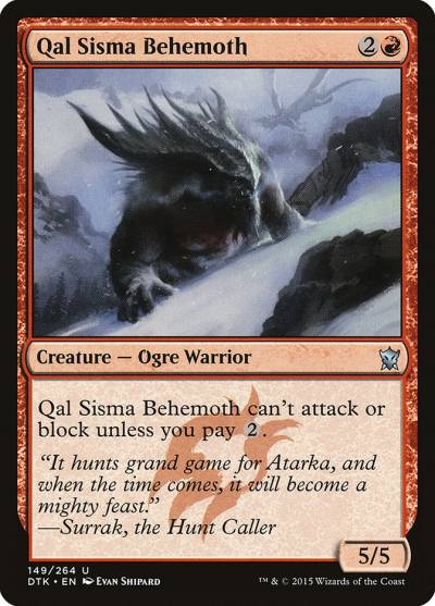 Qal Sisma Behemoth 149 Dragons of Tarkir Magic card