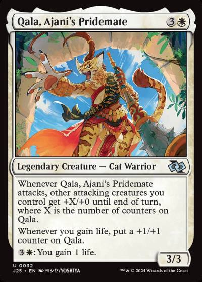 Qala, Ajani's Pridemate J25-32 Foundations Jumpstart Magic card